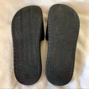 Nike Shoes - Nike Bensai Just Do It Black & Hot Pink Slides Nike Shoes - Nike Bensai Just Do It Black & Hot Pink Slides